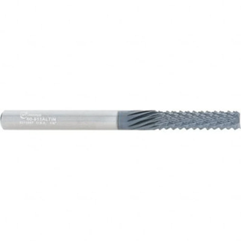 LMT Onsrud LP 1/4 Diam, 1 LOC, 1/4 Shank Diam, End Mill-End Diamond-Pattern Router Bit Solid Carbide, 6.35 Finish, 3 ...