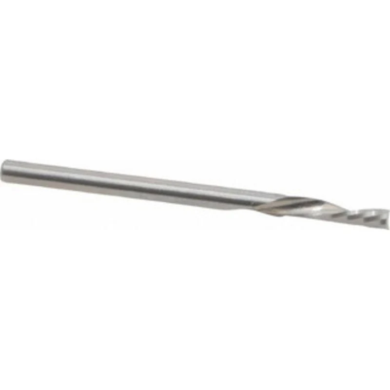 LMT Onsrud LP 1/8 Diam RH Solid Carbide 1-Flute Single Edge Downcut Spiral Router Bit Uncoated, 1/2 LOC, 1/8 Shank Di...