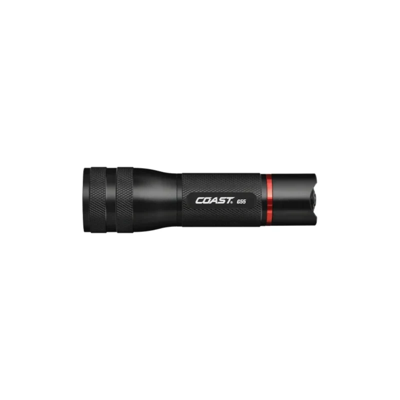 Lampe de poche COAST G55 650 lumens, focalisation pure du faisceau, 4 piles AAA, 21716