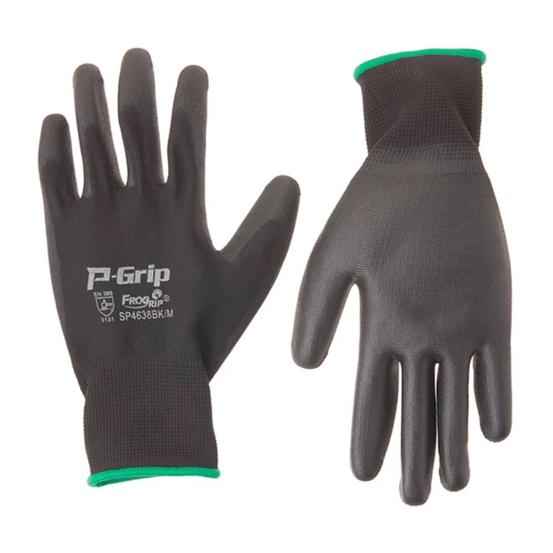 Liberty P-Grip Ultra-Thin Polyurethane Palm Coated Work Glove with 13-Gauge Nylon/Polyester Shell, Size Medium