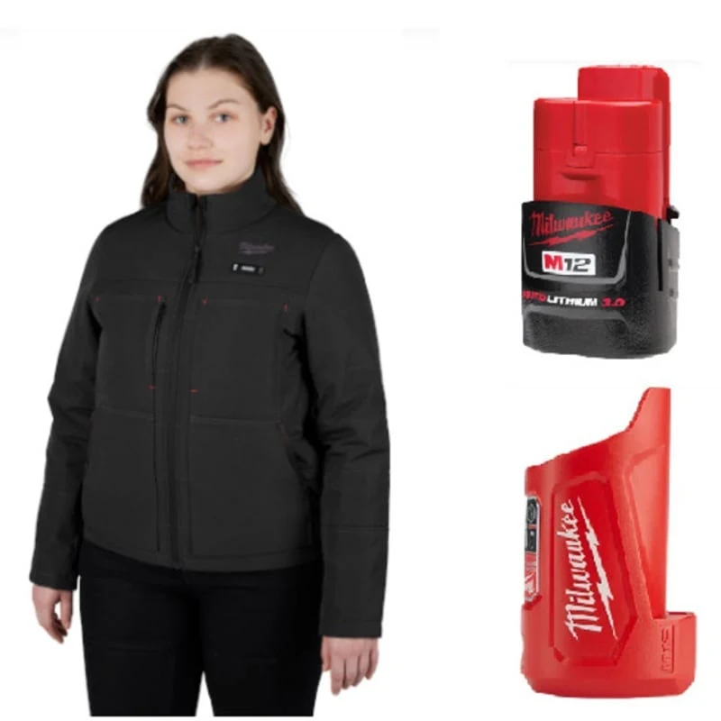 M12 Women's Heated AXIS Jacket Kit, Black, 2XL By Milwaukee 234B-212X
