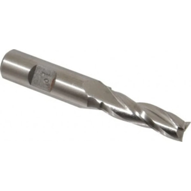 Made in USA 0.5 per Side 3/8 Small End Diam 1-1/4 LOC 3-Flute High Speed Steel Tapered Square End Mill Uncoated, 1/2 ...