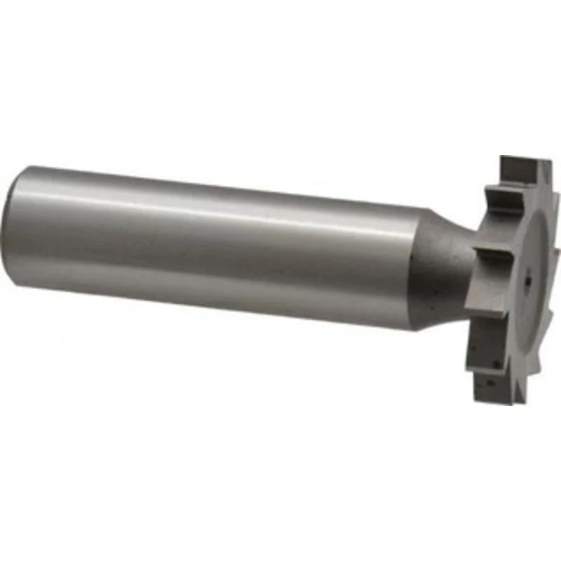 Made in USA 1 Cut Diam, 5/32 Cut Width, 1/2 Shank, Straight-Tooth Woodruff Keyseat Cutter High Speed Steel, Uncoated,...