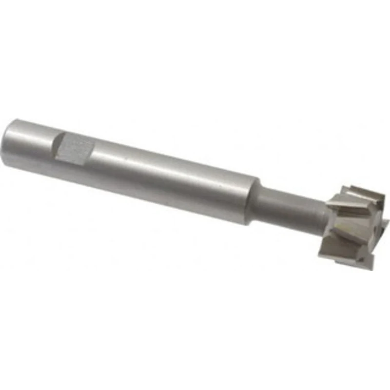 Made in USA 1 Diam, 5/8 Wide, High Speed Steel T-Slot Cutter 7/16 Neck Diam, 1 Neck Length, 5/8 Shank Diam, 4-15/16 O...