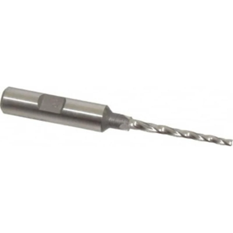 Made in USA 1 per Side 3/32 Small End Diam 1-1/4 LOC 3-Flute High Speed Steel Tapered Square End Mill Uncoated, 3/8 S...