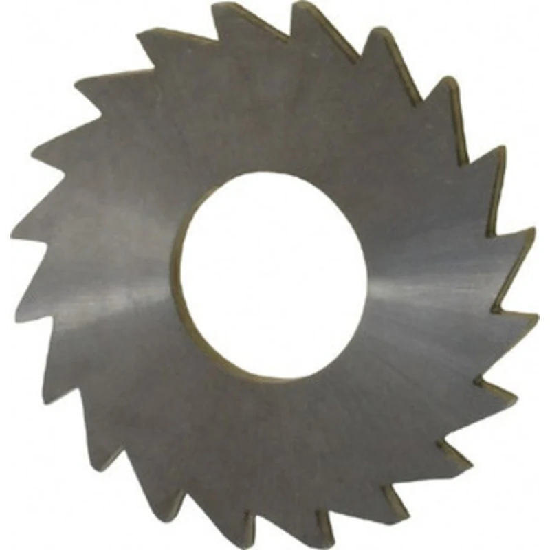 Made in USA 1 x 1/16, 3/8 Arbor, 20-Tooth Solid Carbide Slitting & Slotting Saw Uncoated, RH Cut, Straight Teeth, Con...
