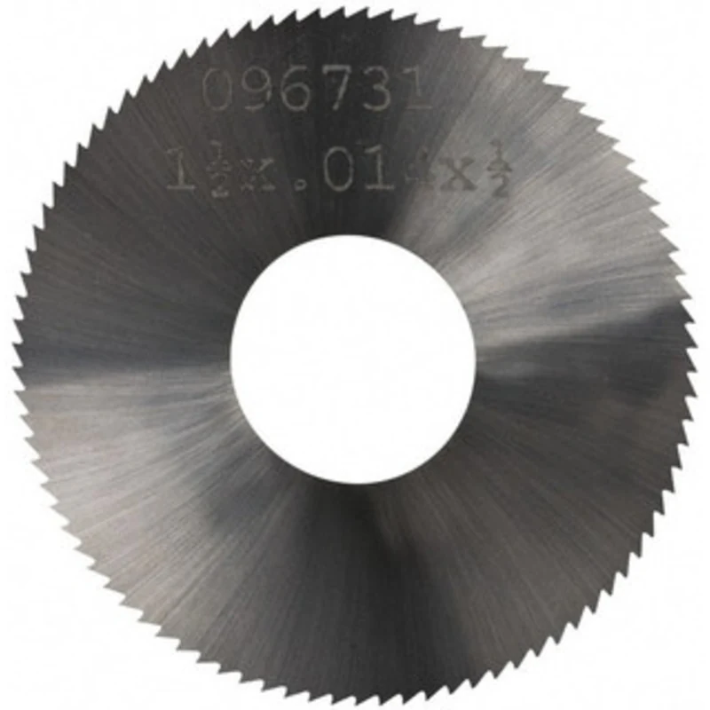 Made in USA 1-1/2 Diam x 0.014 Blade Thickness, 1/2 Arbor Hole Diam, 110 Teeth, Solid Carbide, Jewelers Saw Uncoated ...