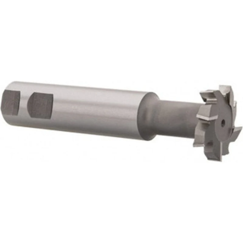 Made in USA 1-1/2 Diam, 3/8 Wide, Cobalt T-Slot Cutter 23/32 Neck Diam, 1-11/32 Neck Length, 1 Shank Diam, 5-5/16 OAL...