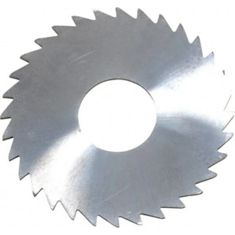 Made in USA 1-1/2 x 0.0313, 1/2 Arbor, 32-Tooth Solid Carbide Slitting & Slotting Saw Uncoated, Straight Teeth, Conca...