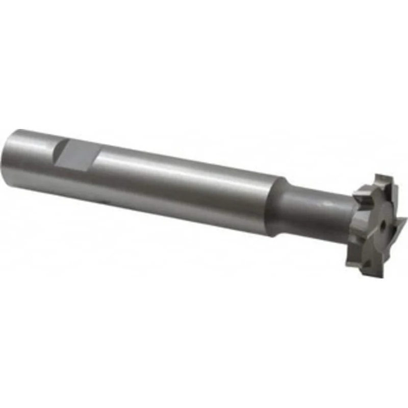 Made in USA 1-1/4 Diam, 1/2 Wide, High Speed Steel T-Slot Cutter 19/32 Neck Diam, 1-1/8 Neck Length, 3/4 Shank Diam, ...