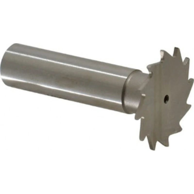 Made in USA 1-1/8 Cut Diam, 3/64 Cut Width, 1/2 Shank, Straight-Tooth Woodruff Keyseat Cutter High Speed Steel, Uncoa...