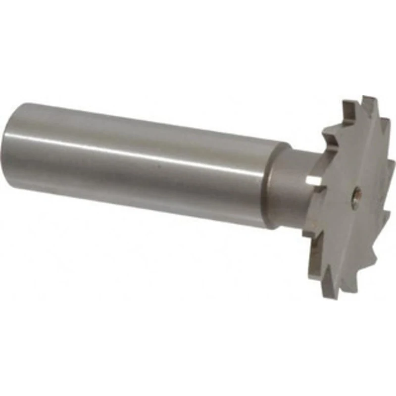 Made in USA 1-1/8 Cut Diam, 5/64 Cut Width, 1/2 Shank, Straight-Tooth Woodruff Keyseat Cutter High Speed Steel, Uncoa...