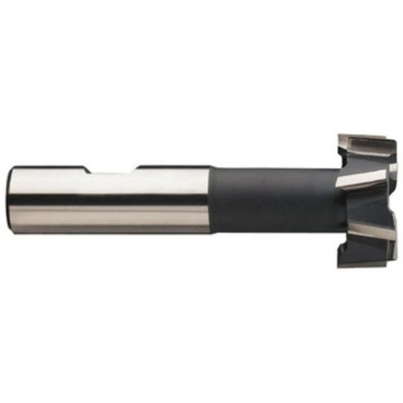 Made in USA 1-27/32 Diam, 53/64 Wide, Cobalt T-Slot Cutter 1-1/32 Neck Diam, 1-1/4 Shank Diam, 3-63/64 Shank Length, ...