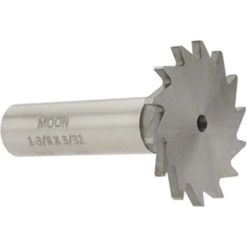 Made in USA 1-3/8 Cut Diam, 3/32 Cut Width, 1/2 Shank, Straight-Tooth Woodruff Keyseat Cutter High Speed Steel, Uncoa...