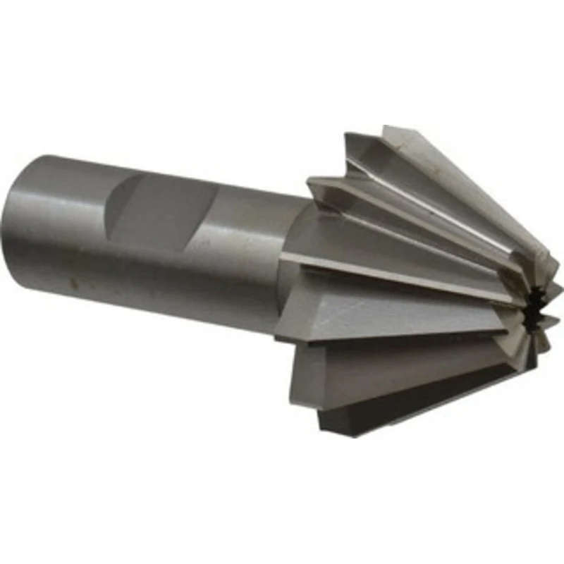 Made in USA 1-5/8 Large x 5/8 Small Diam, 1-1/16 Width of Cut, 60 Included Angle, 12 Teeth, Cobalt Face Angle Cutter ...