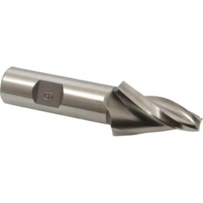 Made in USA 15 per Side 5/16 Small End Diam 1-1/2 LOC 3-Flute High Speed Steel Tapered Square End Mill Uncoated, 3/4 ...