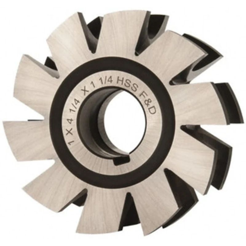 Made in USA 1/2 Radius, 4-1/4 Cut Diam, 1 Circle Diam, 1.572 Cut Width, 1-1/4 Arbor Concave Radius Cutter High Speed ...