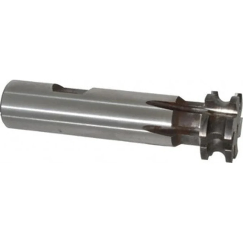 Made in USA 1/8 Radius, 1 Cut Diam, 1/4 Circle Diam, 0.447 Cut Width, 3/4 Shank, Concave Radius Cutter High Speed Ste...