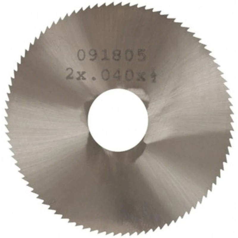 Made in USA 2 Diam x 0.04 Blade Thickness, 1/2 Arbor Hole Diam, 110 Teeth, Solid Carbide Jewelers Saw Uncoated X3J040...