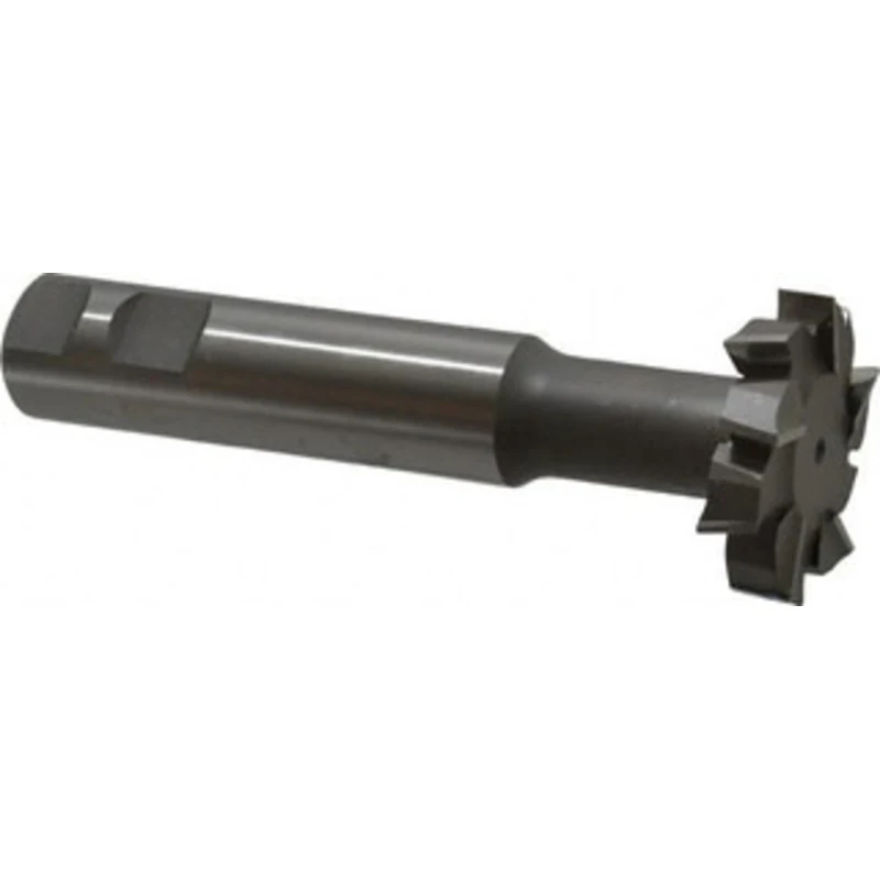 Made in USA 2 Diam, 1/2 Wide, High Speed Steel T-Slot Cutter 51/64 Neck Diam, 1-9/16 Neck Length, 1 Shank Diam, 5-11/...