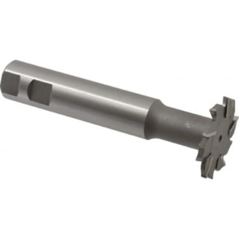 Made in USA 2 Diam, 3/16 Wide, High Speed Steel T-Slot Cutter 51/64 Neck Diam, 1-9/16 Neck Length, 1 Shank Diam, 5-11...