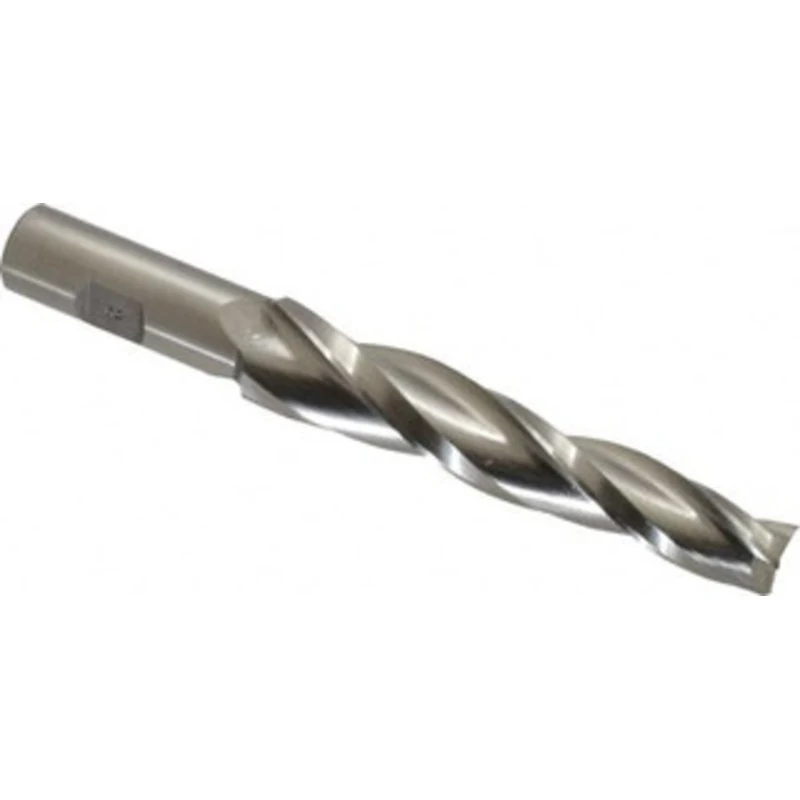 Made in USA 2 per Side 5/8 Small End Diam 4-1/4 LOC 3-Flute High Speed Steel Tapered Square End Mill Uncoated, 3/4 Sh...