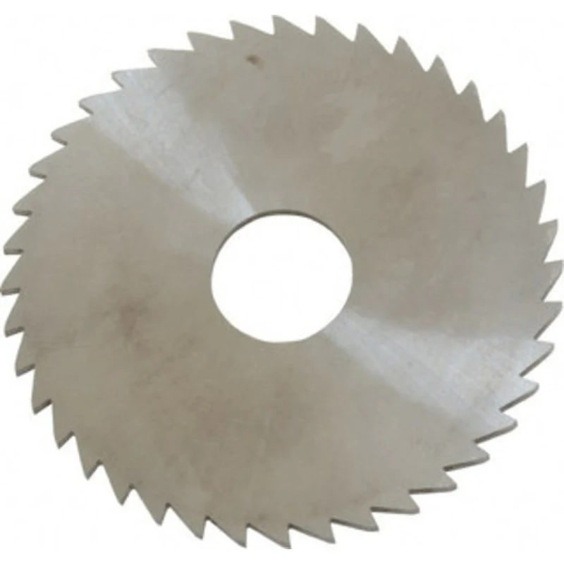 Made in USA 2 x 1/16, 1/2 Arbor, 40-Tooth Solid Carbide Slitting & Slotting Saw Uncoated, RH Cut, Straight Teeth, Con...
