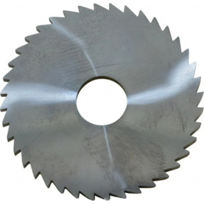Made in USA 2 x 1/8, 1/2 Arbor, 40-Tooth Solid Carbide Slitting & Slotting Saw Uncoated, RH Cut, Straight Teeth, Conc...