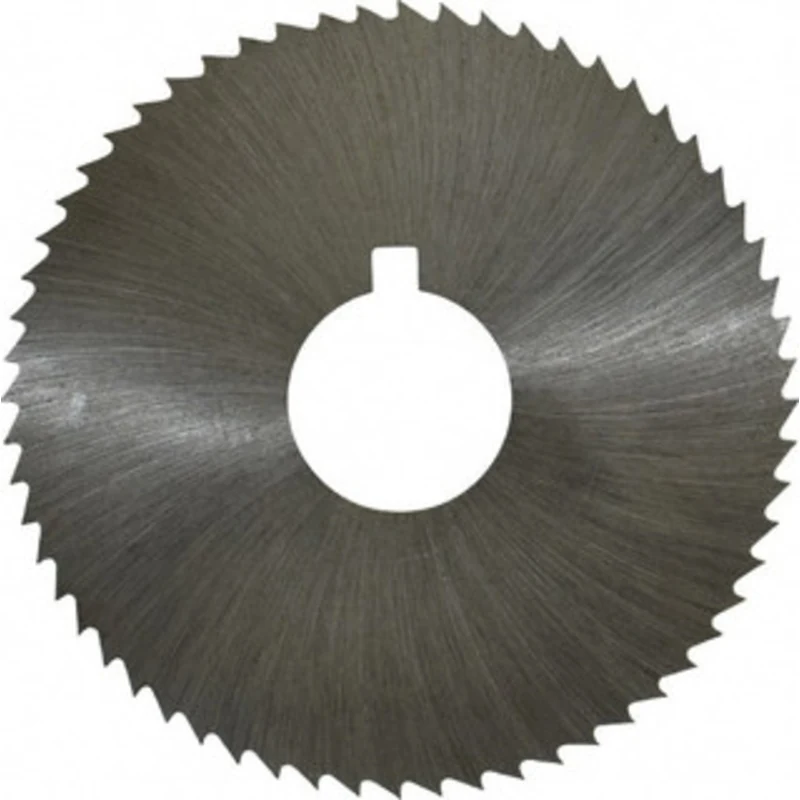 Made in USA 2-1/4 x 0.008, 5/8 Arbor, 60-Tooth High Speed Steel Slitting & Slotting Saw Uncoated, RH Cut, Straight Te...