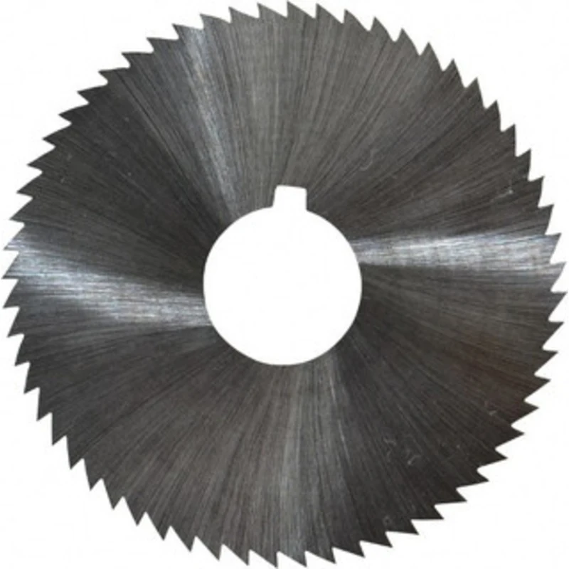 Made in USA 2-1/4 x 0.012, 5/8 Arbor, 60-Tooth High Speed Steel Slitting & Slotting Saw Uncoated, RH Cut, Straight Te...