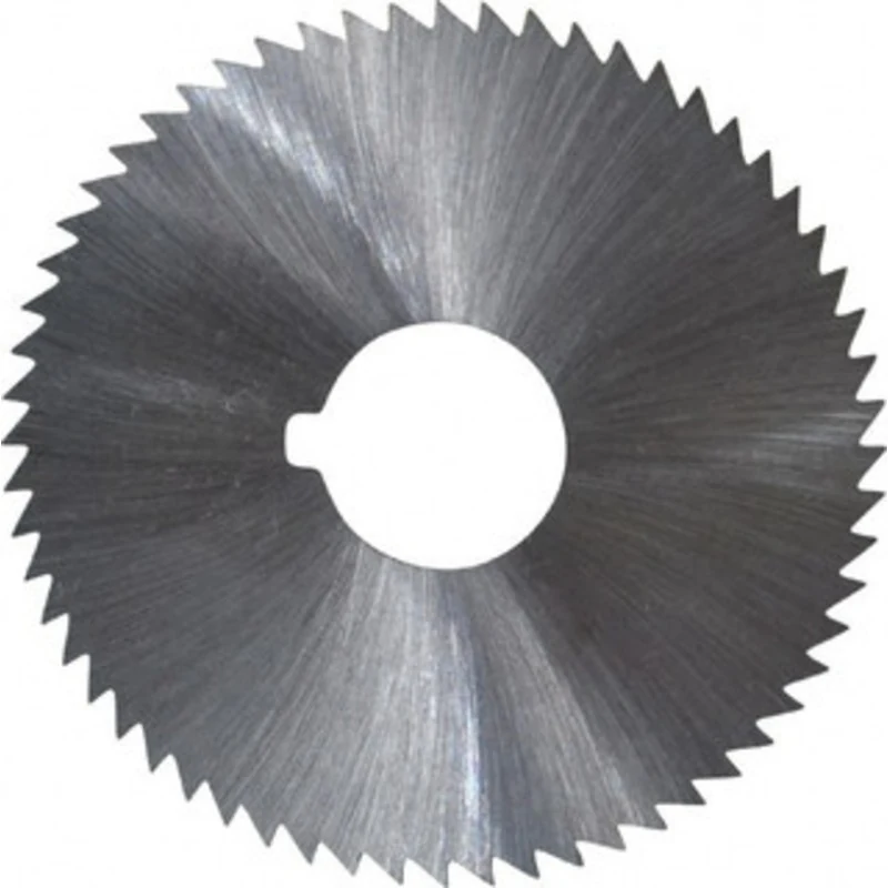 Made in USA 2-1/4 x 0.025, 5/8 Arbor, 60-Tooth High Speed Steel Slitting & Slotting Saw Uncoated, RH Cut, Straight Te...