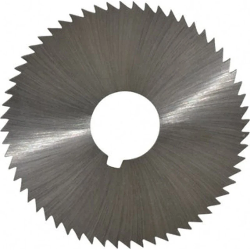 Made in USA 2-1/4 x 0.064, 5/8 Arbor, 60-Tooth High Speed Steel Slitting & Slotting Saw Uncoated, RH Cut, Straight Te...