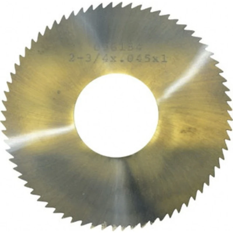 Made in USA 2-3/4 x 0.045, 1 Arbor, 72-Tooth Solid Carbide Slitting & Slotting Saw Straight Teeth, Concave Ground X3C...