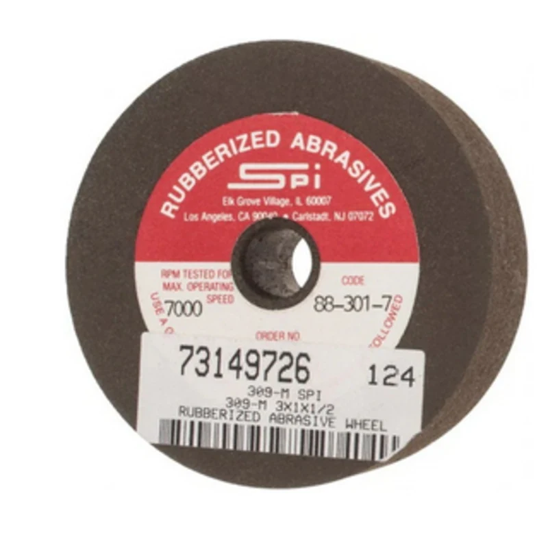 Made in USA 3 Diam x 1/2 Hole x 1 Thick, 80 Grit Surface Grinding Wheel Aluminum Oxide/Silicon Carbide Blend, Medium ...