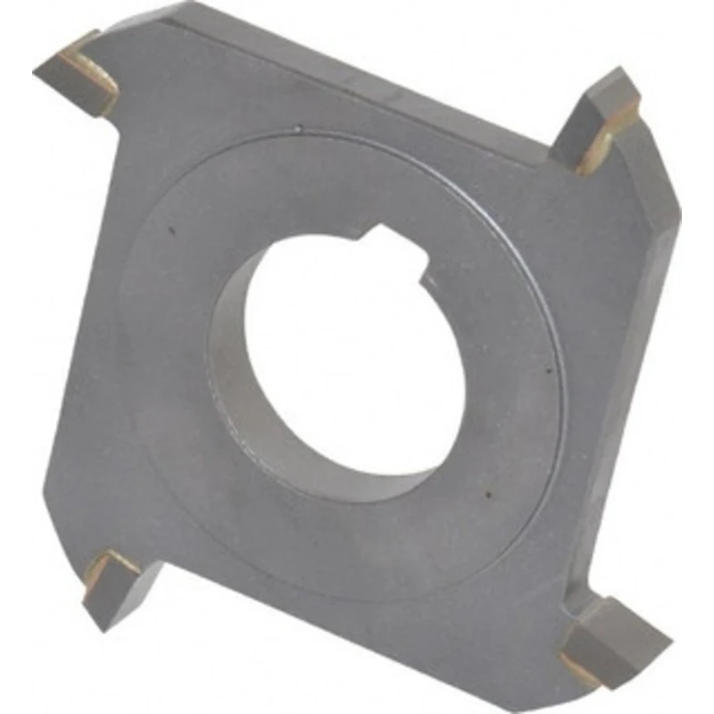 Made in USA 3 Diam x 5/16 Face Width Straight Tooth Side Milling Cutter 1 Arbor Hole, Carbide-Tipped, Uncoated, 4 Tee...