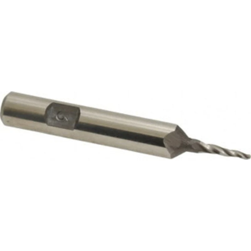 KYOCERA SGS 1/16, 3/16 LOC, 1/8 Shank Diam, 1-1/2 OAL, 2 Flute, Solid Carbide Square End Mill Single End, TiCN Finish...