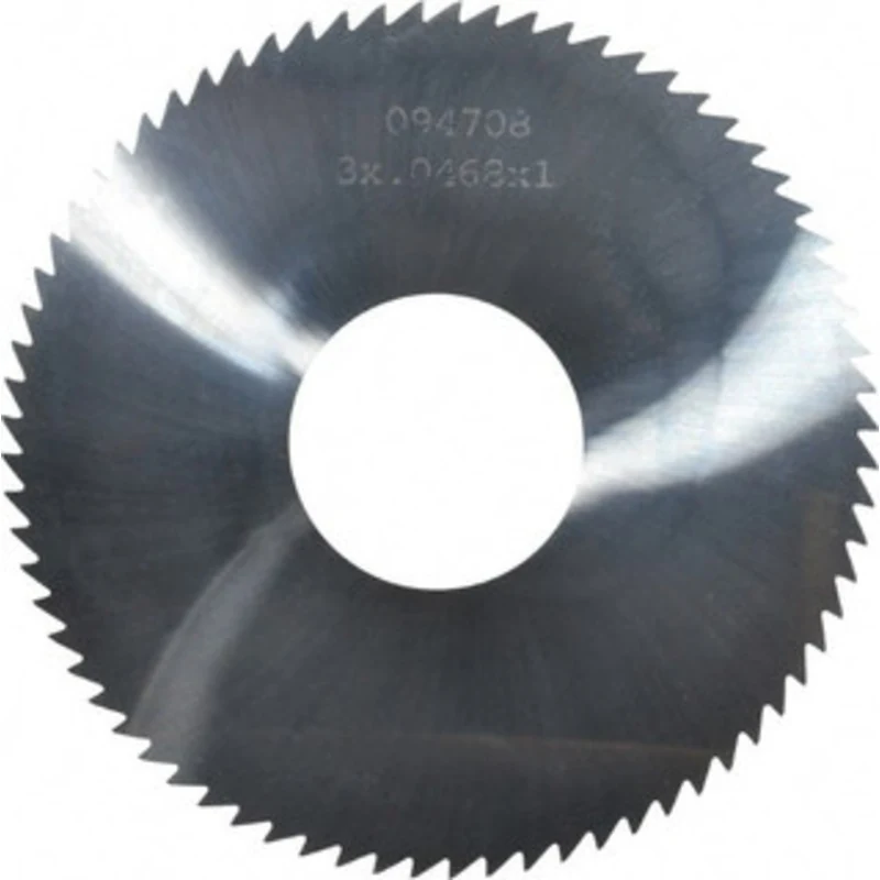 Made in USA 3 x 0.0468, 1 Arbor, 72-Tooth Solid Carbide Slitting & Slotting Saw Uncoated, RH Cut, Straight Teeth, Con...