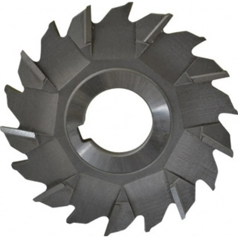 Made in USA 3-1/2 Diam x 1/4 Face Width Staggered Tooth Side Milling Cutter 1 Arbor Hole, High Speed Steel, Uncoated,...