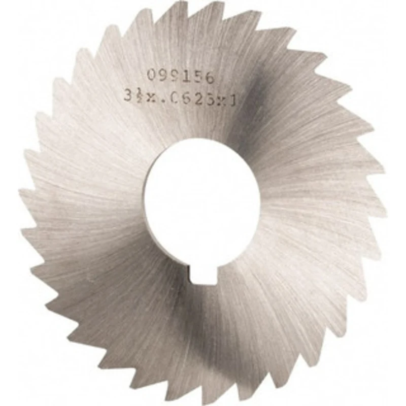 Made in USA 3-1/2 x 1/16, 1 Arbor, 34-Tooth High Speed Steel Slitting & Slotting Saw Uncoated, RH Cut, Straight Teeth...