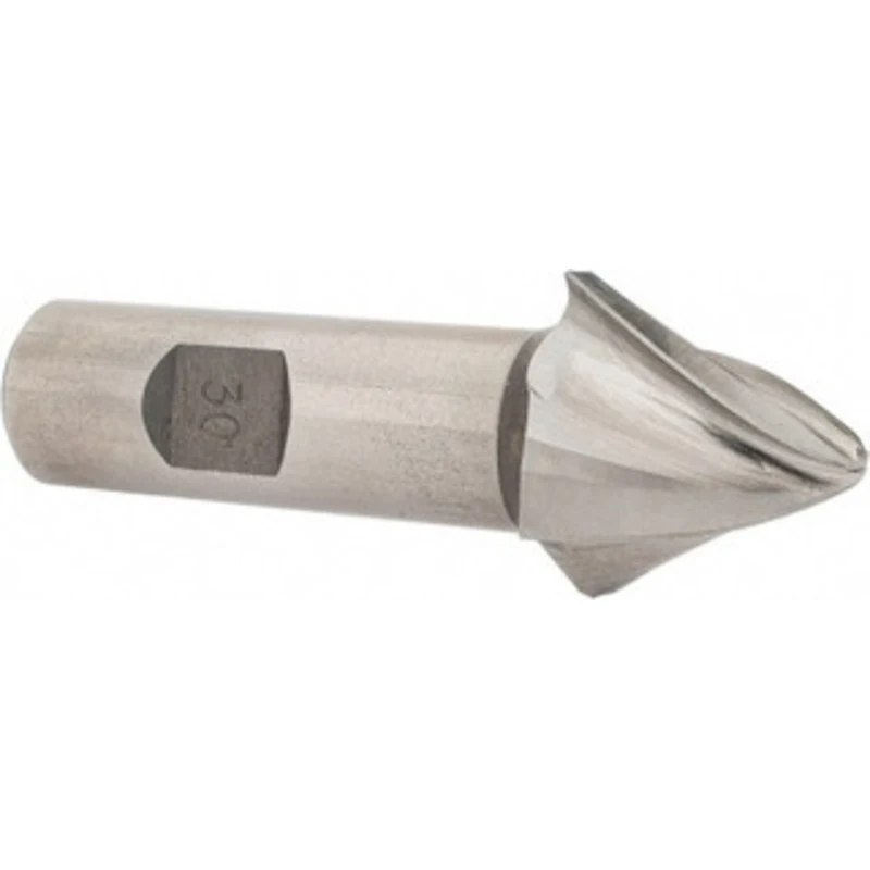Made in USA 30 per Side 1/4 Small End Diam 1 LOC 4-Flute High Speed Steel Tapered Ball End Mill 3/4 Shank Diam, 3 OAL...
