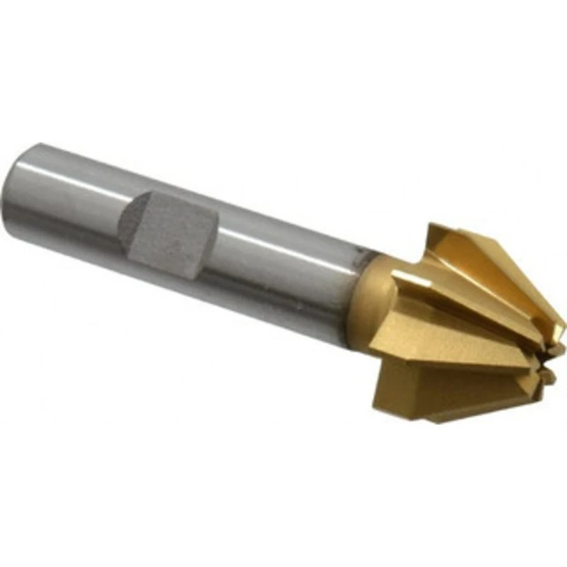 Made in USA 3/4 Large x 5/16 Small Diam, 17/32 Width of Cut, 60 Included Angle, 8 Teeth, High Speed Steel Face Angle ...