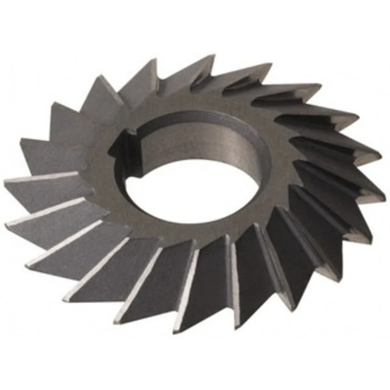 Made in USA 4 4 Cut Diam, 1 Cut Width, 1-1/4 Arbor, High Speed Steel Double-Angle Cutter Uncoated, 20 Teeth DA4100-60...