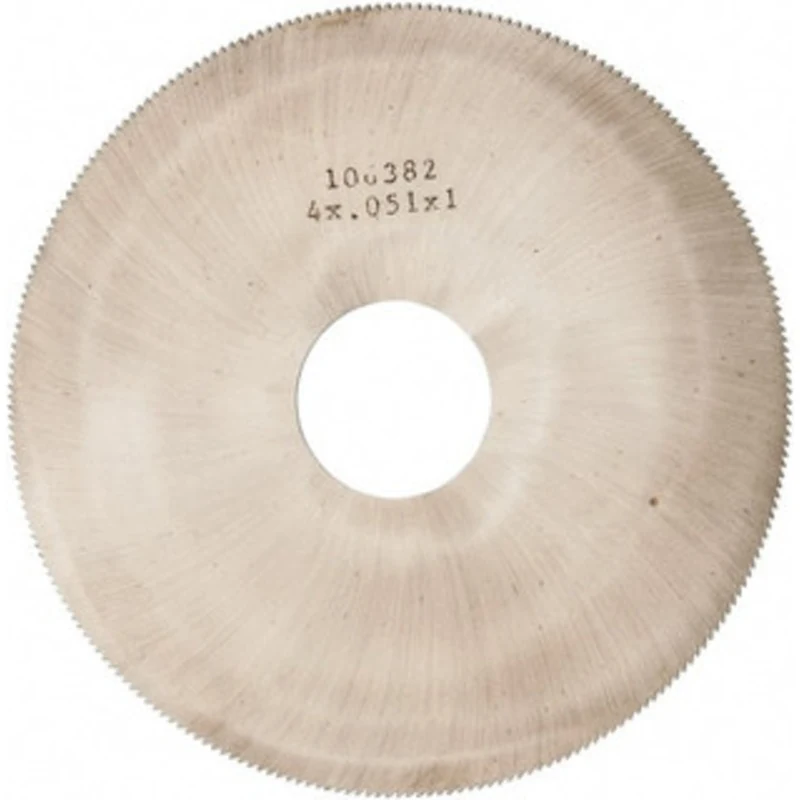 Made in USA 4 Diam x 0.051 Blade Thickness, 1 Arbor Hole Diam, 240 Teeth, Solid Carbide Jewelers Saw Uncoated X4E0512...