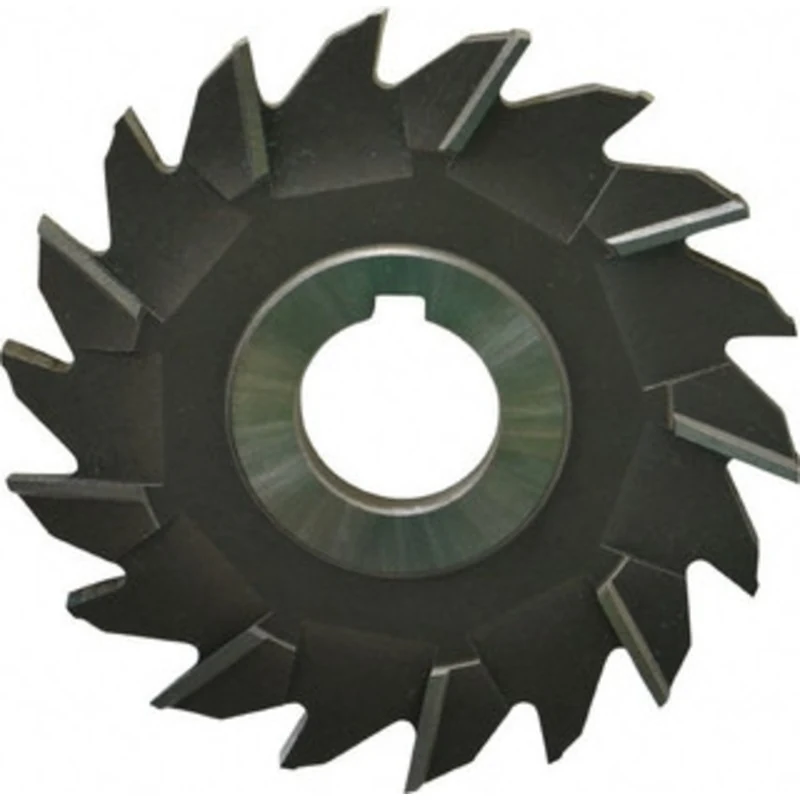 Made in USA 4 Diam x 1/4 Face Width Staggered Tooth Side Milling Cutter 1 Arbor Hole, Cobalt, Uncoated, 18 Teeth CSTM...