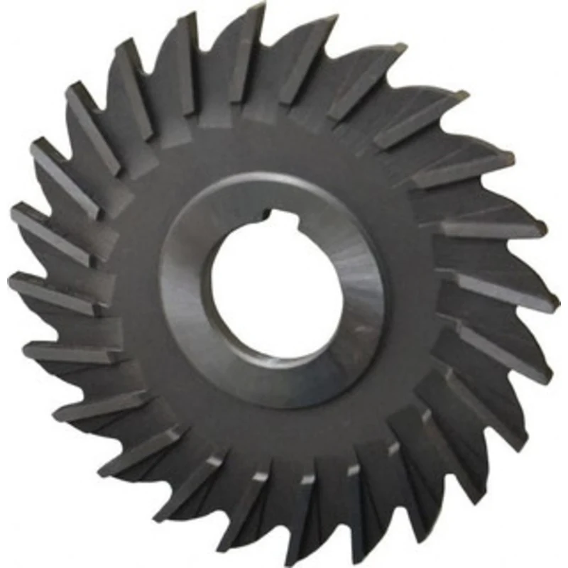 Made in USA 4 Diam x 3/16 Face Width Straight Tooth Side Milling Cutter 1 Arbor Hole, High Speed Steel, Uncoated, 24 ...
