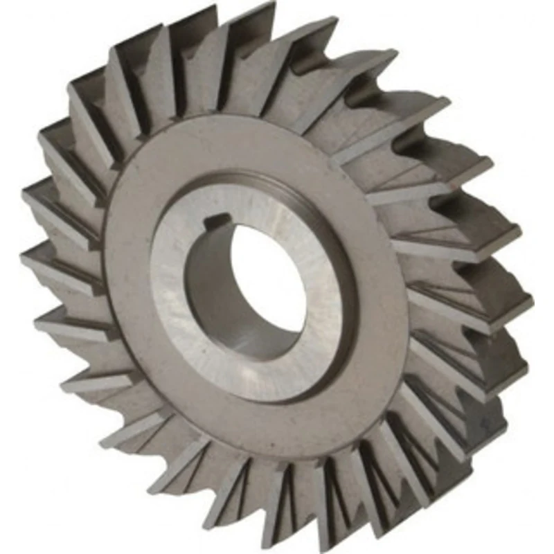 Made in USA 4 Diam x 5/8 Face Width Straight Tooth Side Milling Cutter 1 Arbor Hole, High Speed Steel, Uncoated, 24 T...