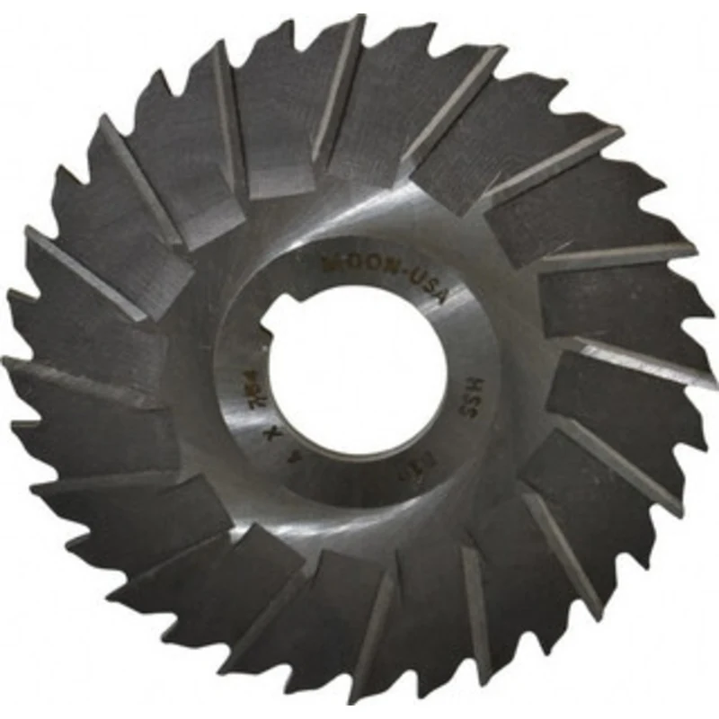 Made in USA 4 Diam x 7/64 Thick Staggered Tooth Side Chip Saw 1 Arbor Hole Diam, High Speed Steel, Uncoated, 32 Teeth...