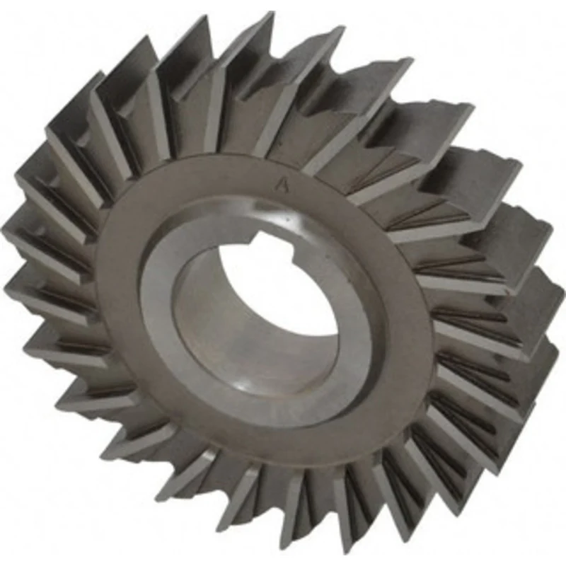 Made in USA 4 Diam x 7/8 Face Width Straight Tooth Side Milling Cutter 1-1/4 Arbor Hole, High Speed Steel, Uncoated, ...