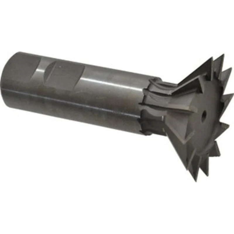 Made in USA 45 1-7/8 Cut Diam, 1/2 Cut Width, High Speed Steel Dovetail Cutter Uncoated, 7/8 Shank Diam, 2-3/4 Shank ...