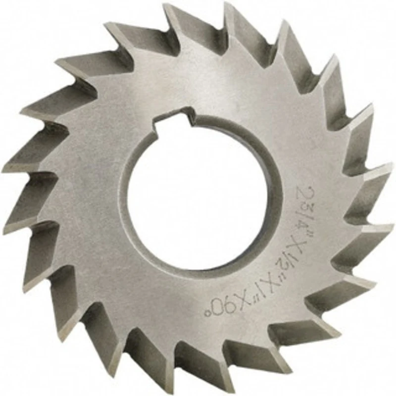 Made in USA 6 6 Cut Diam, 1-1/4 Cut Width, 1-1/4 Arbor, High Speed Steel Double-Angle Cutter Uncoated, 20 Teeth DA612...